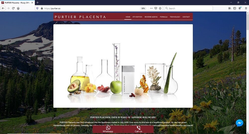 unofficial purtier placenta co website